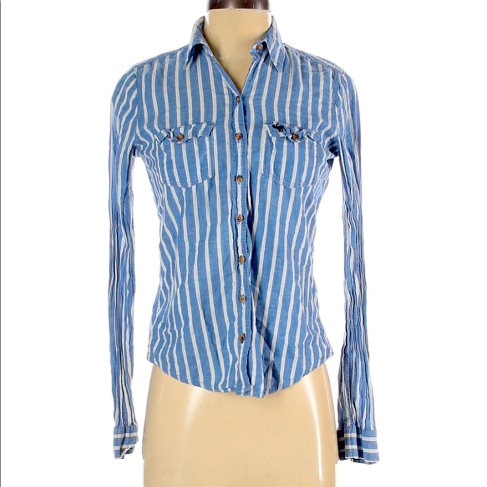 A&F Long sleeved button down